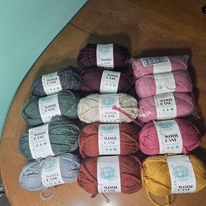 Lion Brand Wool-Ease Yarn Bundle - Multicolor